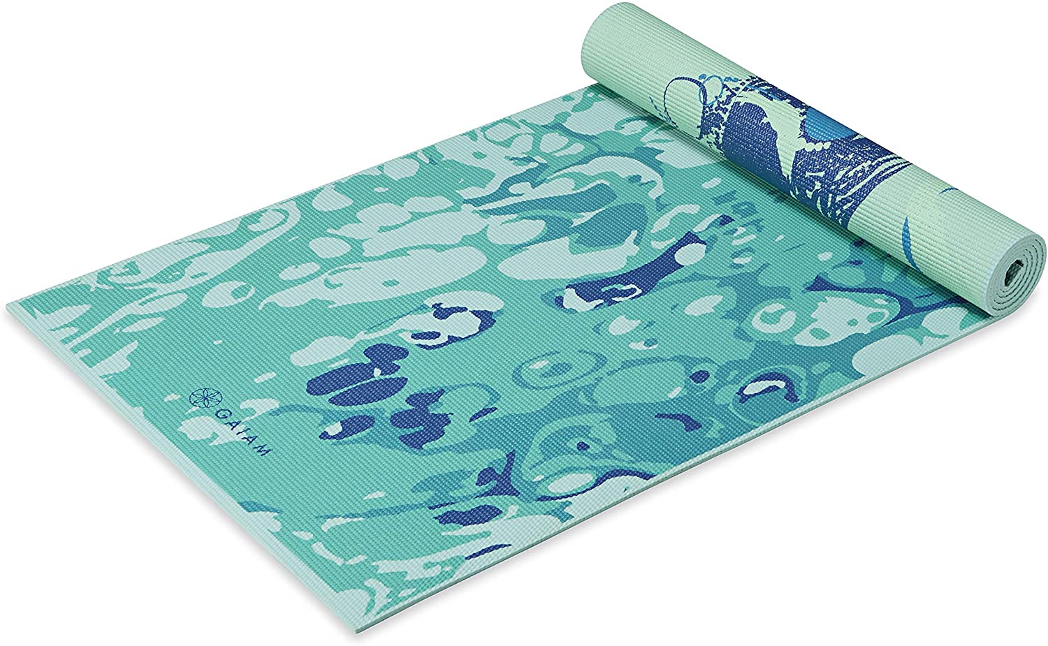 Gaiam Yoga Mat – Premium 6mm Print Reversible Extra Thick Non Slip Exercise  & Fitness Mat for All Types of Yoga, Pilates & Floor Workouts (68″ x 24″ x  6mm Thick) –